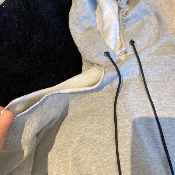 Grey Hoodie Shoulder Cut Out - Picture 2 of 2
